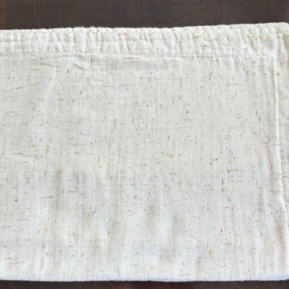 Parachute Cloud Cotton Queen Pillowcase Shams Set of 2 Speckled Beige Minimalist - Picture 2 of 6